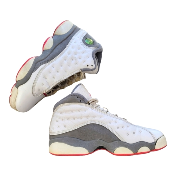 Jordan Retro 13 Pink/White/Gray Spark-Stealth - Picture 7 of 10